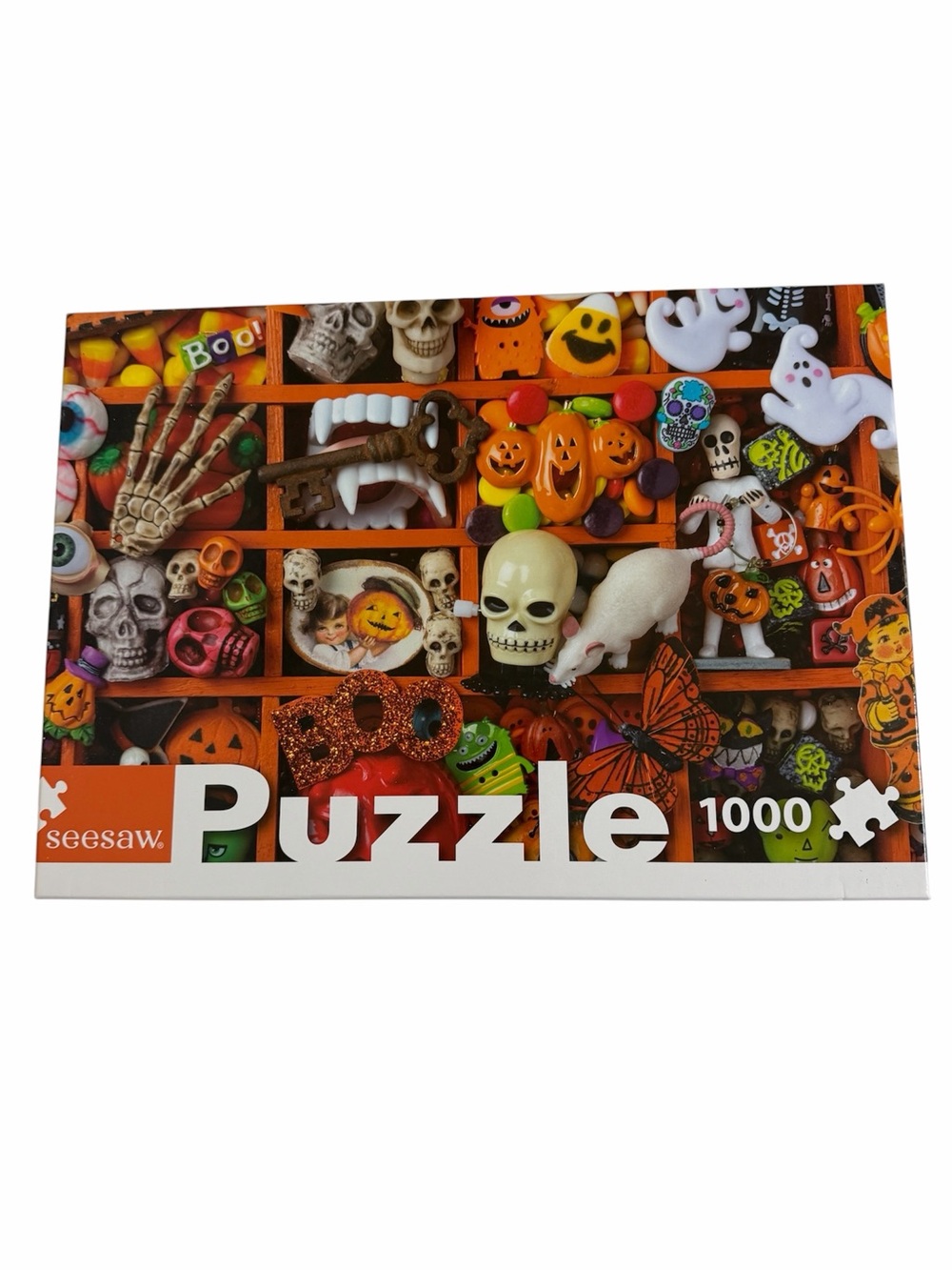 1000pc Tricks and Treasures Halloween Jigsaw Puzzle